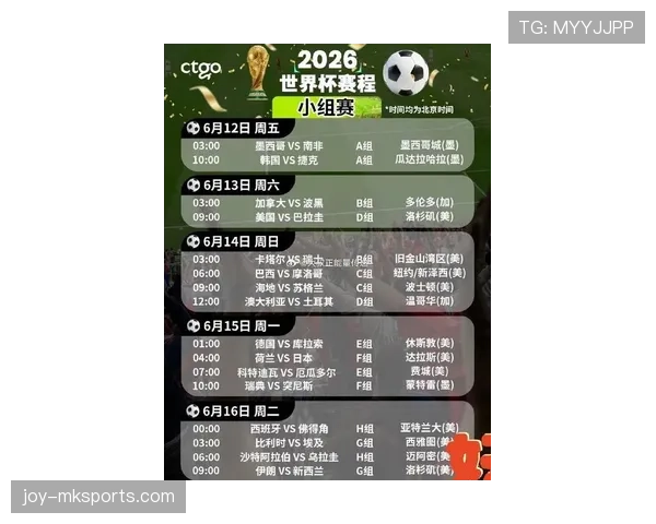 乌拉圭2026世界杯小组赛赛程解析 出线形势与关键战前瞻